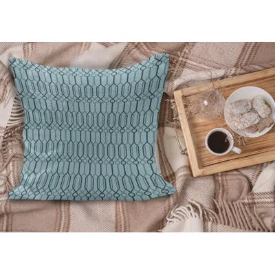 Ambesonne Turquoise Fluffy Throw Pillow Cushion Cover, Oriental Moroccan Style Shapes For Living Room Guest Sp