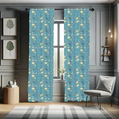 Ambesonne Under The Sea Semi-sheer Rod Pocket Curtain Panels