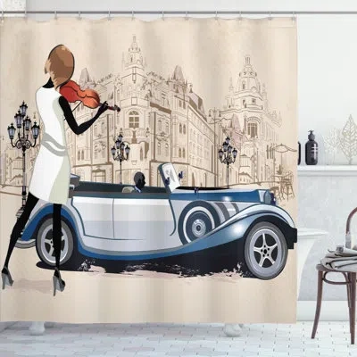 Ambesonne Urban Shower Curtain Set + Hooks