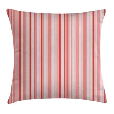 Ambesonne Vertically Striped Retro Square Pillow Cover