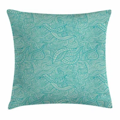 Ambesonne Vintage Botanic Leaves Square Pillow Cover
