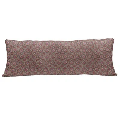 Ambesonne Vintage Fluffy Body Pillow Case Cover With Zipper, Oriental Middle Eastern Colorful Vivid Flower Det