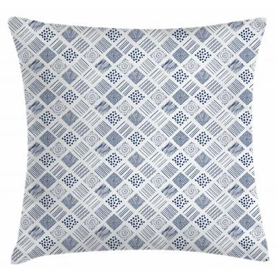 Ambesonne Wavy Spiral Spots Indoor / Outdoor Geometric 28" Throw Pillow Cover