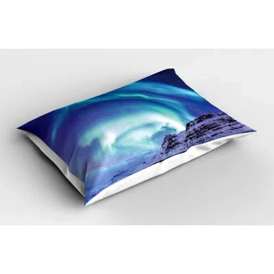 Ambesonne Winter Sham In Blue;green