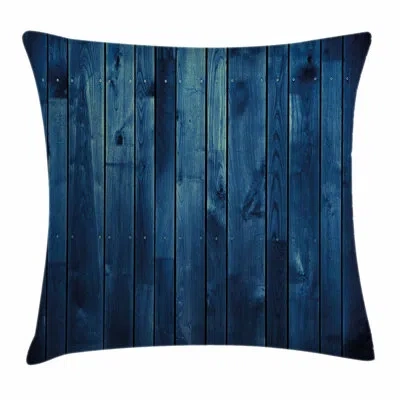 Ambesonne Wooden Planks Texture Square Pillow Cover