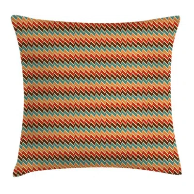 Ambesonne Zig Zags Bohemian  Indoor / Outdoor Chevron 26" Throw Pillow Cover