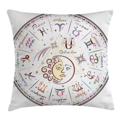 Ambesonne Zodiac Astrological Horoscope Square Pillow Cover