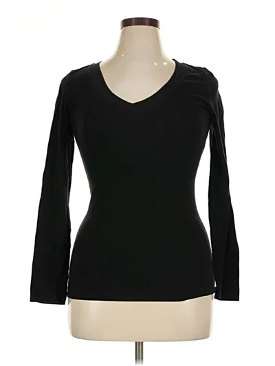 Pre-owned Ambiance 3/4 Sleeve T-shirt In Black