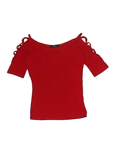 Pre-owned Ambiance Kids' 3/4 Sleeve T-shirt In Red