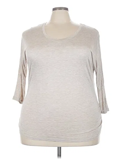 Pre-owned Ambiance Apparel 3/4 Sleeve T-shirt In Silver