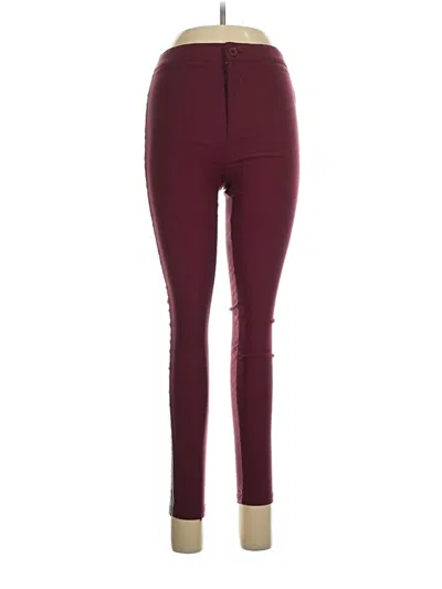 Pre-owned Ambiance Apparel Active Pants In Burgundy