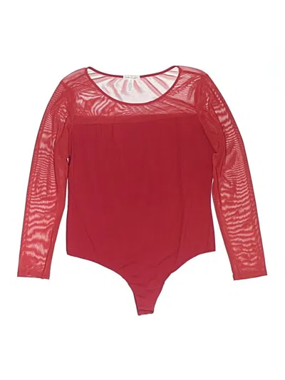 Pre-owned Ambiance Apparel Bodysuit In Red