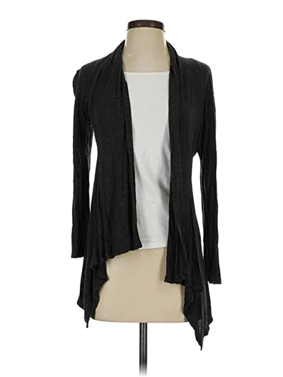 Pre-owned Ambiance Apparel Cardigan Sweater In Black
