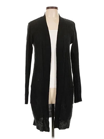 Pre-owned Ambiance Apparel Cardigan Sweater In Black