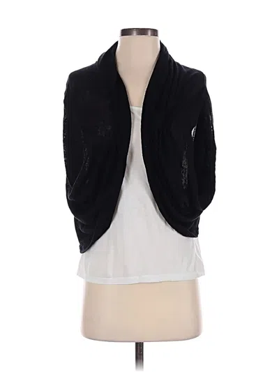 Pre-owned Ambiance Apparel Cardigan Sweater In Black