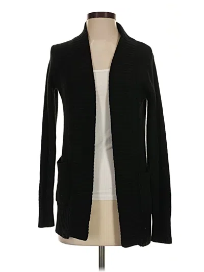Pre-owned Ambiance Apparel Cardigan Sweater In Black