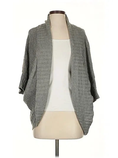 Pre-owned Ambiance Apparel Cardigan Sweater In Gray