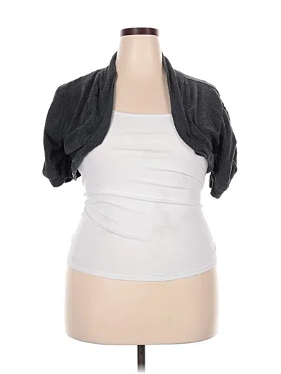 Pre-owned Ambiance Apparel Cardigan Sweater In Gray