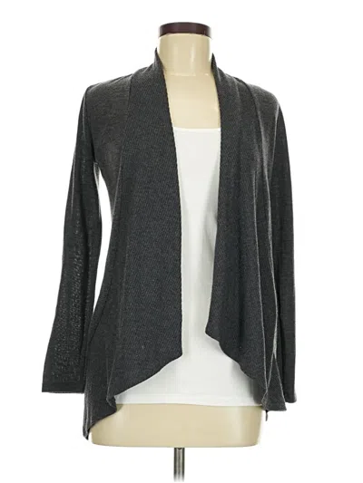 Pre-owned Ambiance Apparel Cardigan Sweater In Gray