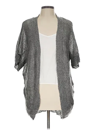 Pre-owned Ambiance Apparel Cardigan Sweater In Gray