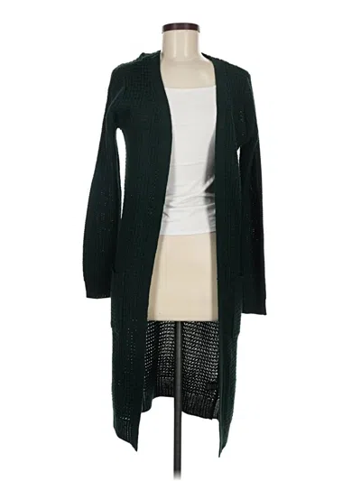 Pre-owned Ambiance Apparel Cardigan Sweater In Green