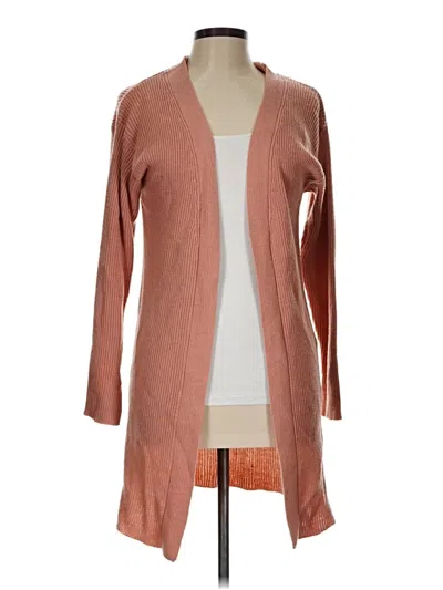 Pre-owned Ambiance Apparel Cardigan Sweater In Pink