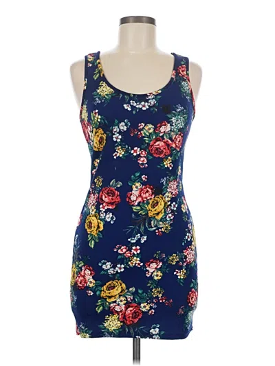 Pre-owned Ambiance Apparel Casual Dress In Blue