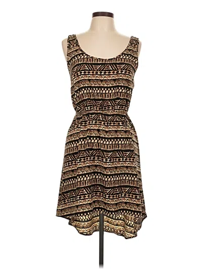 Pre-owned Ambiance Apparel Casual Dress In Brown