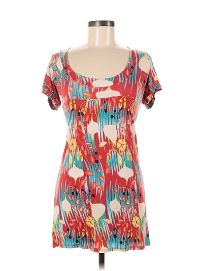 Pre-owned Ambiance Apparel Casual Dress In Red