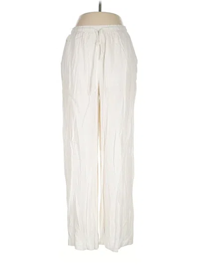 Pre-owned Ambiance Apparel Casual Pants In Ivory