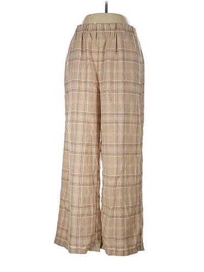 Pre-owned Ambiance Apparel Casual Pants In Tan