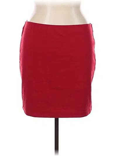 Pre-owned Ambiance Apparel Casual Skirt In Red