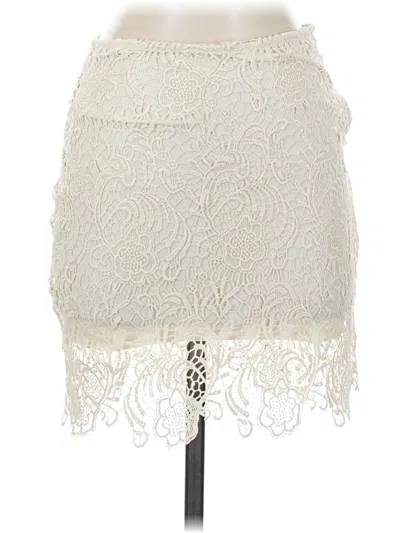 Pre-owned Ambiance Apparel Formal Skirt In Ivory