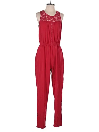 Pre-owned Ambiance Apparel Jumpsuit In Red