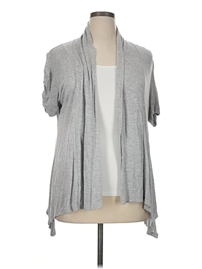 Pre-owned Ambiance Apparel Kimono In Gray