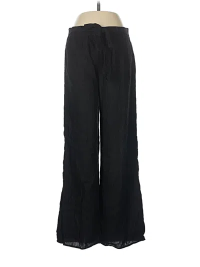 Pre-owned Ambiance Apparel Linen Pants In Black