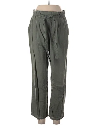 Pre-owned Ambiance Apparel Linen Pants In Green