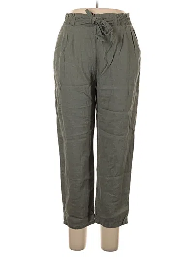 Pre-owned Ambiance Apparel Linen Pants In Green