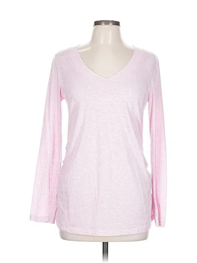 Pre-owned Ambiance Apparel Long Sleeve T-shirt In Pink
