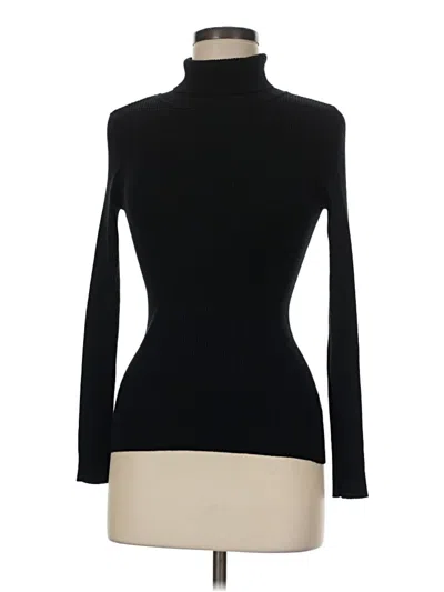 Pre-owned Ambiance Apparel Long Sleeve Turtleneck In Black