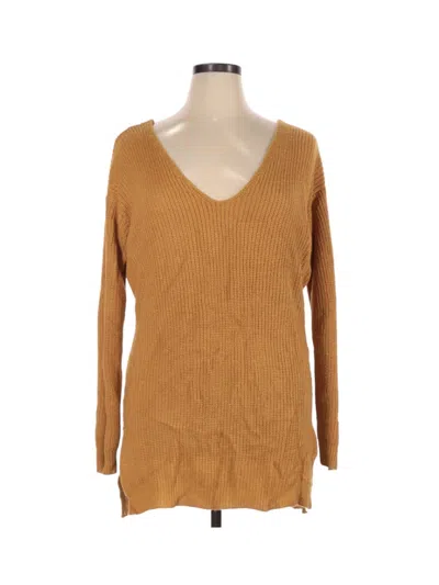 Pre-owned Ambiance Apparel Pullover Sweater In Brown