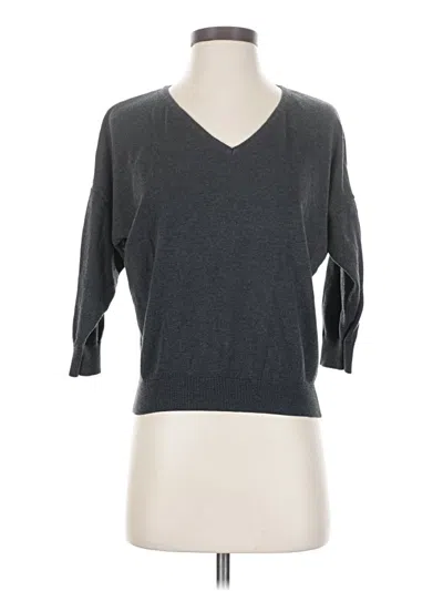 Pre-owned Ambiance Apparel Pullover Sweater In Gray