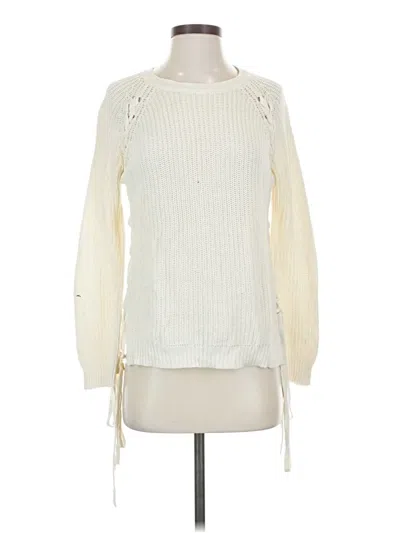 Pre-owned Ambiance Apparel Pullover Sweater In Ivory