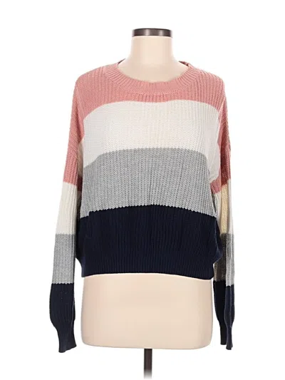 Pre-owned Ambiance Apparel Pullover Sweater In Pink