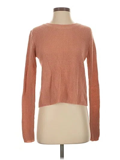 Pre-owned Ambiance Apparel Pullover Sweater In Tan