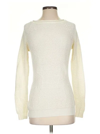 Pre-owned Ambiance Apparel Pullover Sweater In White