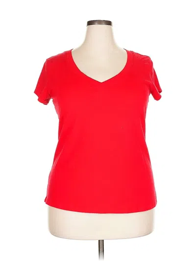 Pre-owned Ambiance Apparel Short Sleeve T-shirt In Red