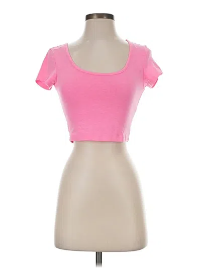 Pre-owned Ambiance Apparel Short Sleeve T-shirt In Pink