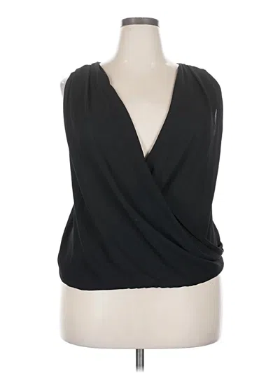 Pre-owned Ambiance Apparel Sleeveless Blouse In Black