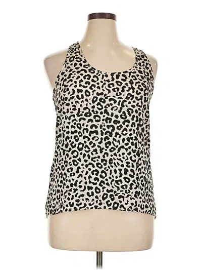 Pre-owned Ambiance Apparel Sleeveless Top Ivory Halter Neckline Tops In White